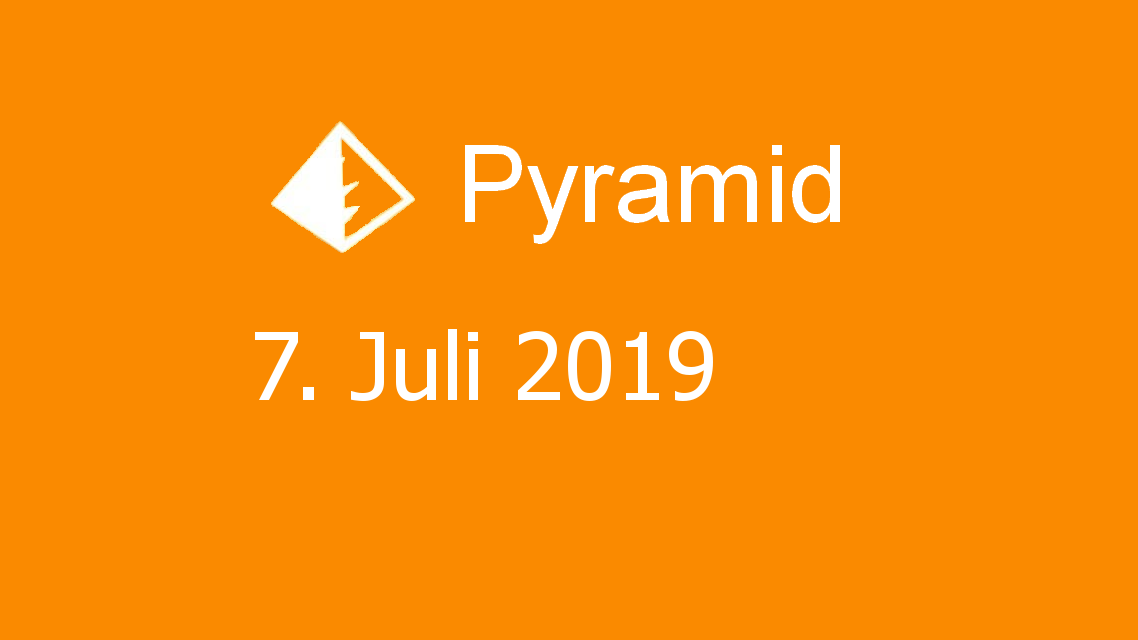 Microsoft solitaire collection - Pyramid - 07. Juli 2019