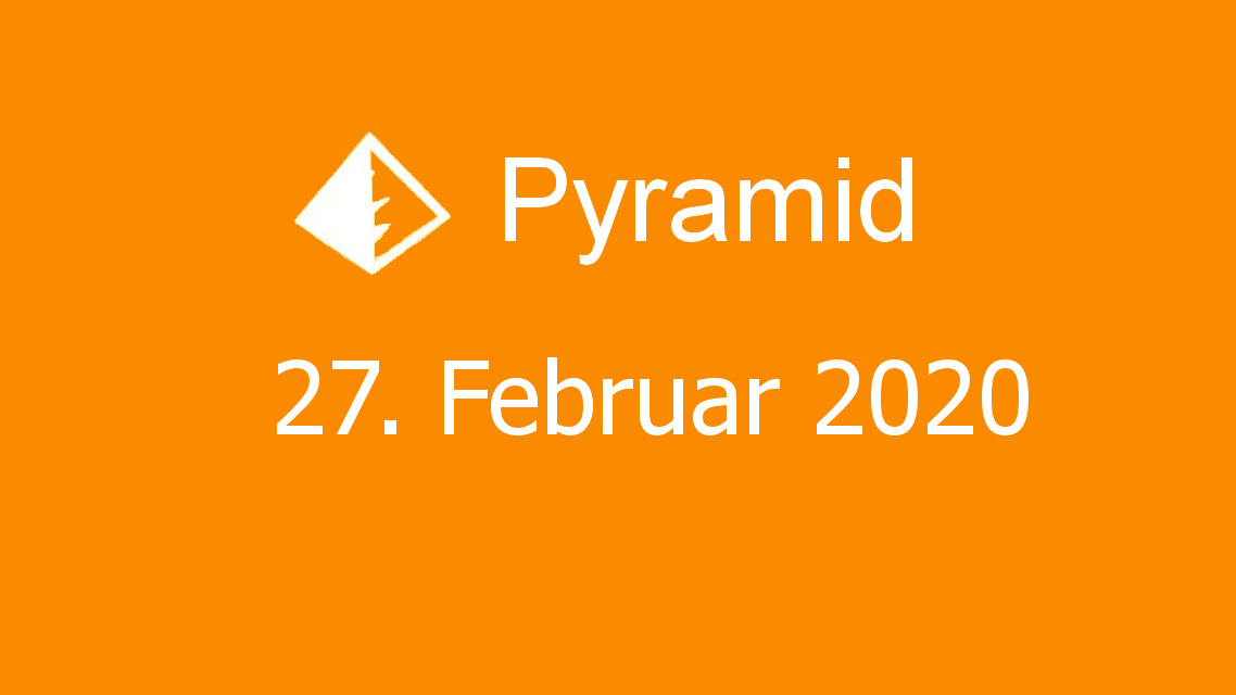 Microsoft solitaire collection - Pyramid - 27. Februar 2020