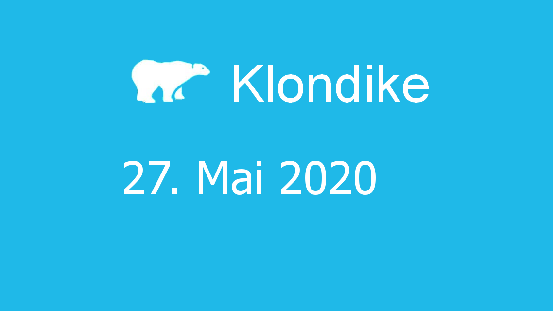 Microsoft solitaire collection - klondike - 27. Mai 2020