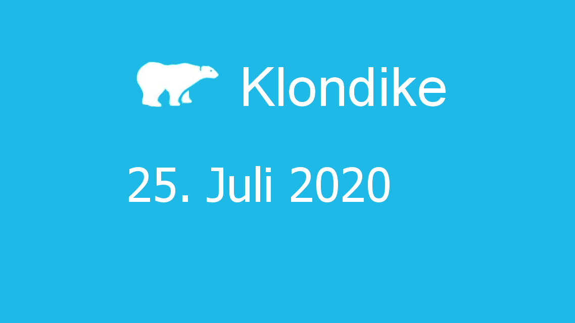Microsoft solitaire collection - klondike - 25. Juli 2020