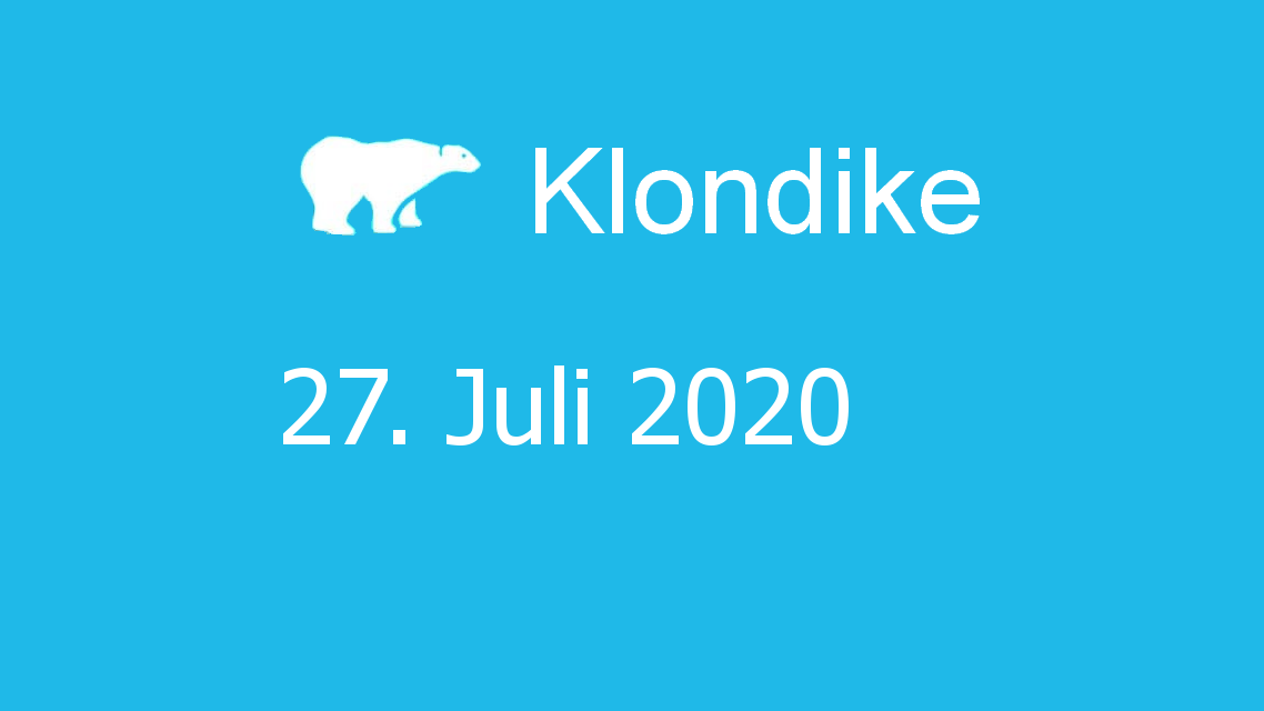 Microsoft solitaire collection - klondike - 27. Juli 2020