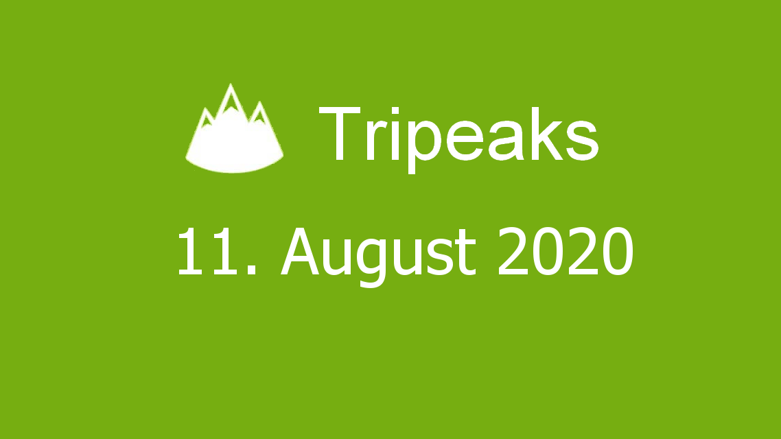 Microsoft solitaire collection - Tripeaks - 11. August 2020