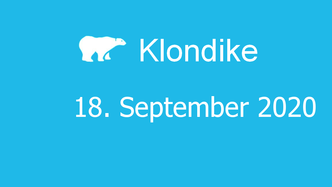 Microsoft solitaire collection - klondike - 18. September 2020