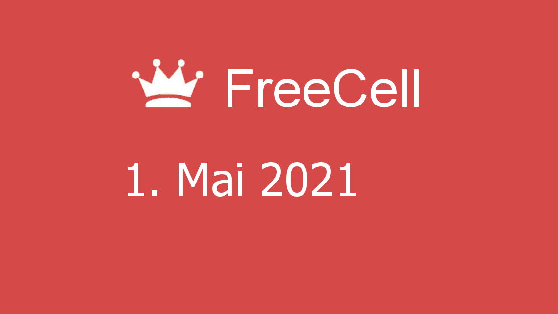 Microsoft solitaire collection - freecell - 01. mai 2021