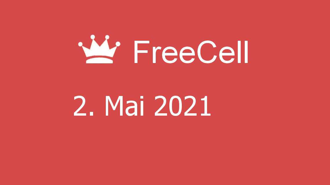 Microsoft solitaire collection - freecell - 02. mai 2021