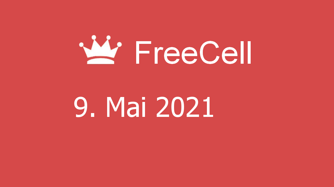 Microsoft solitaire collection - freecell - 09. mai 2021
