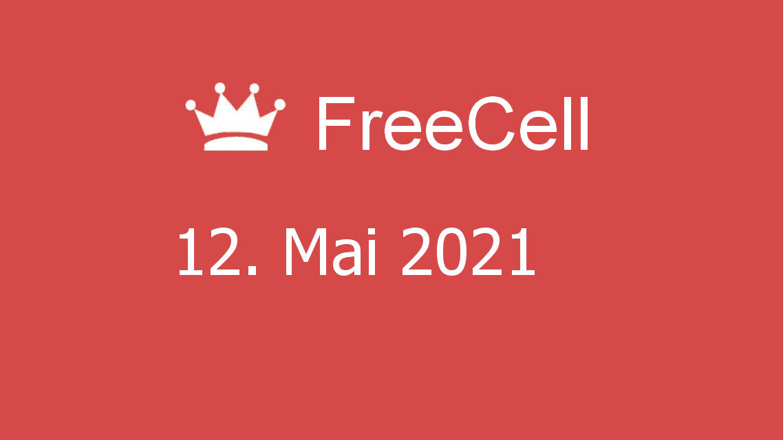 Microsoft solitaire collection - freecell - 12. mai 2021