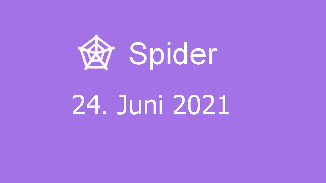 Microsoft solitaire collection - spider - 24. juni 2021