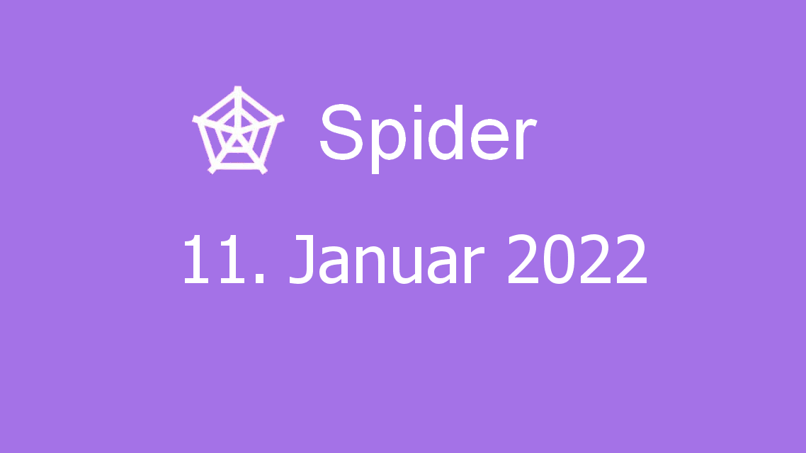 Microsoft solitaire collection - spider - 11. januar 2022