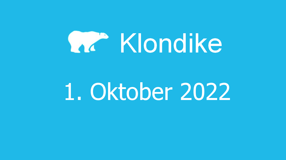 Microsoft solitaire collection - klondike - 01. oktober 2022