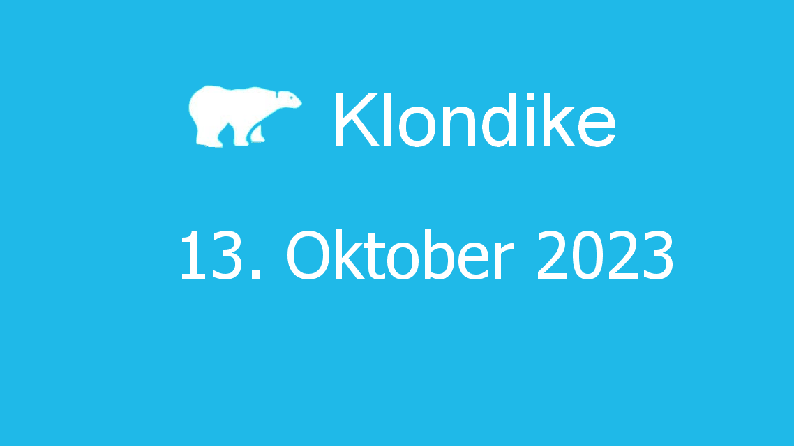 Microsoft solitaire collection - klondike - 13. oktober 2023
