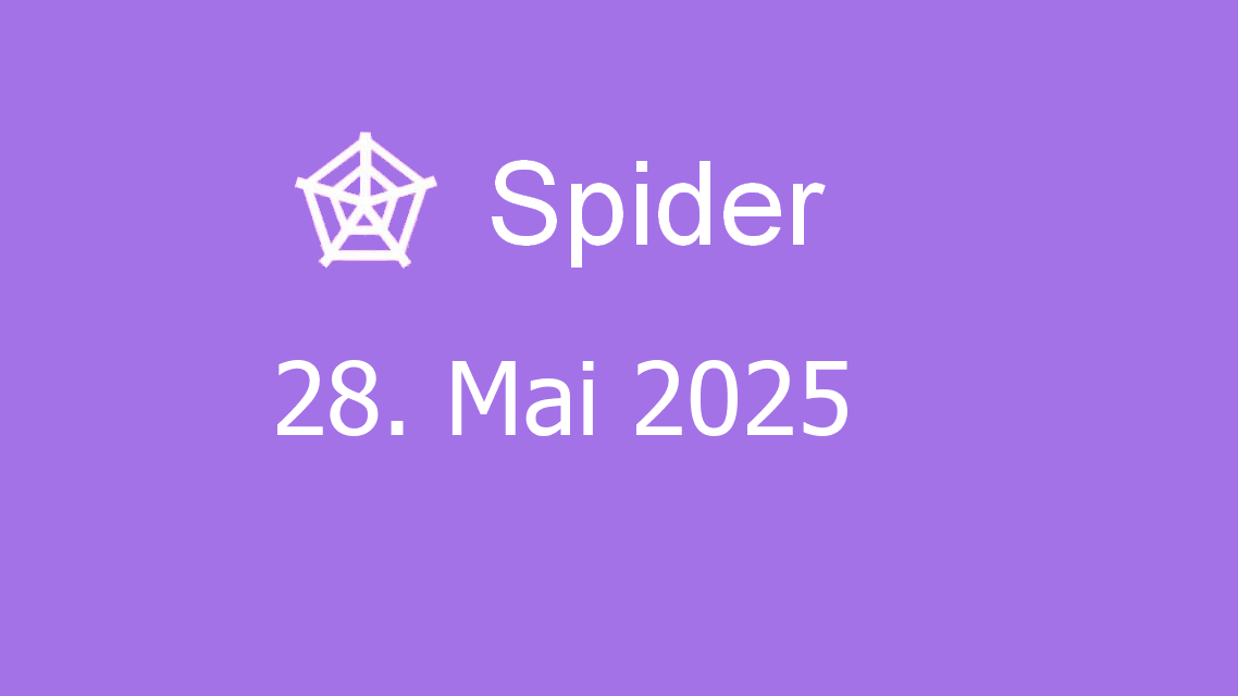Microsoft solitaire collection - spider - 28. mai 2025