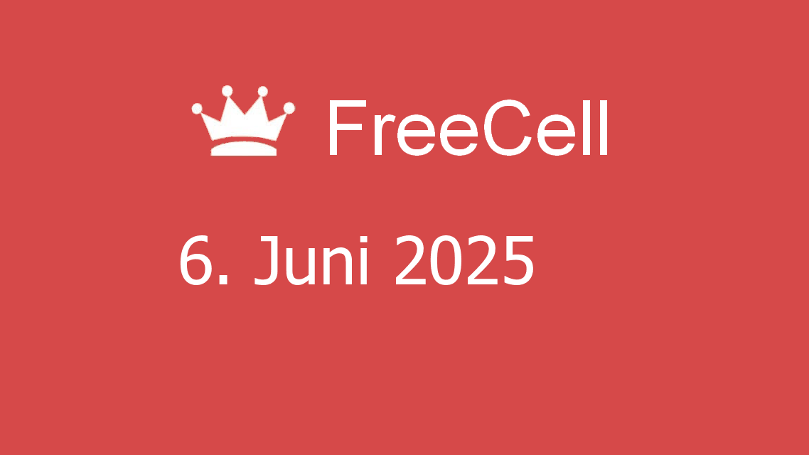 Microsoft solitaire collection - freecell - 06. juni 2025