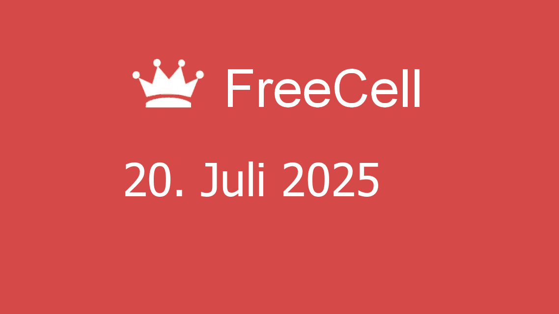 Microsoft solitaire collection - freecell - 20. juli 2025